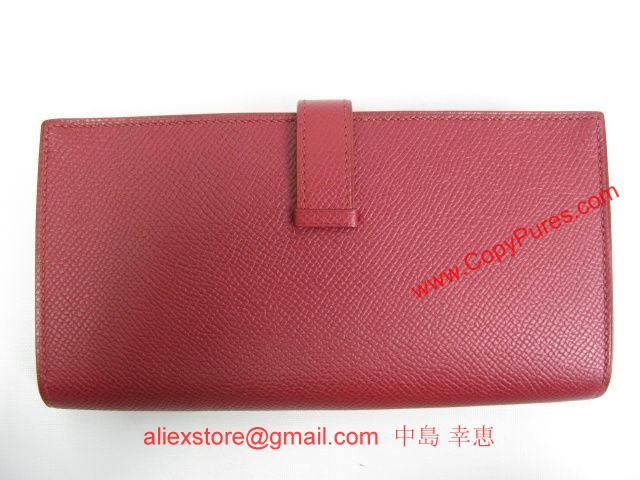 HERMES（エルメス）ベアン二つ折長財布スフレ